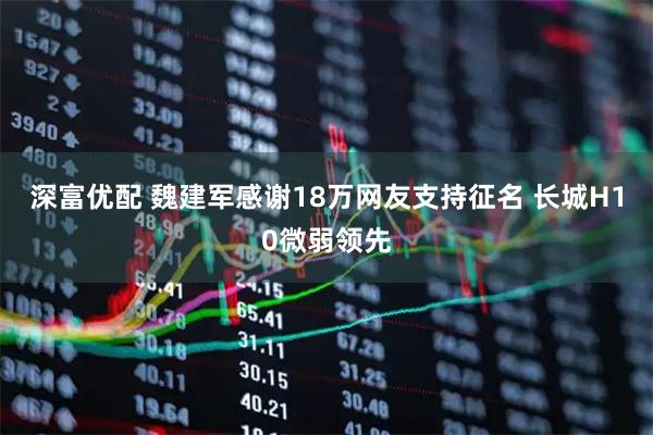 深富优配 魏建军感谢18万网友支持征名 长城H10微弱领先