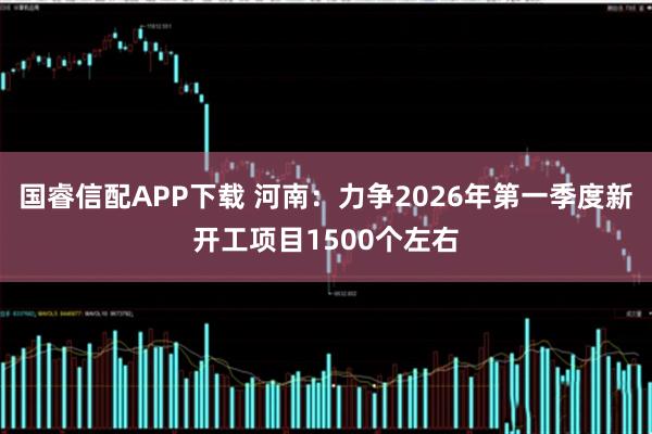 国睿信配APP下载 河南：力争2026年第一季度新开工项目1500个左右